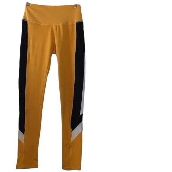 Yellow & Black Tracksuit Set With Hoodie & Striped Design L/XL - Picture 5 of 14